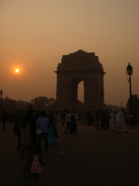 Sunset at India Gate